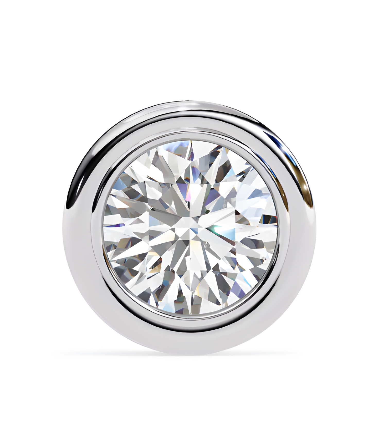 LGD Solitaire Ear Studs (2.20 cts) Round Stone DCER-5