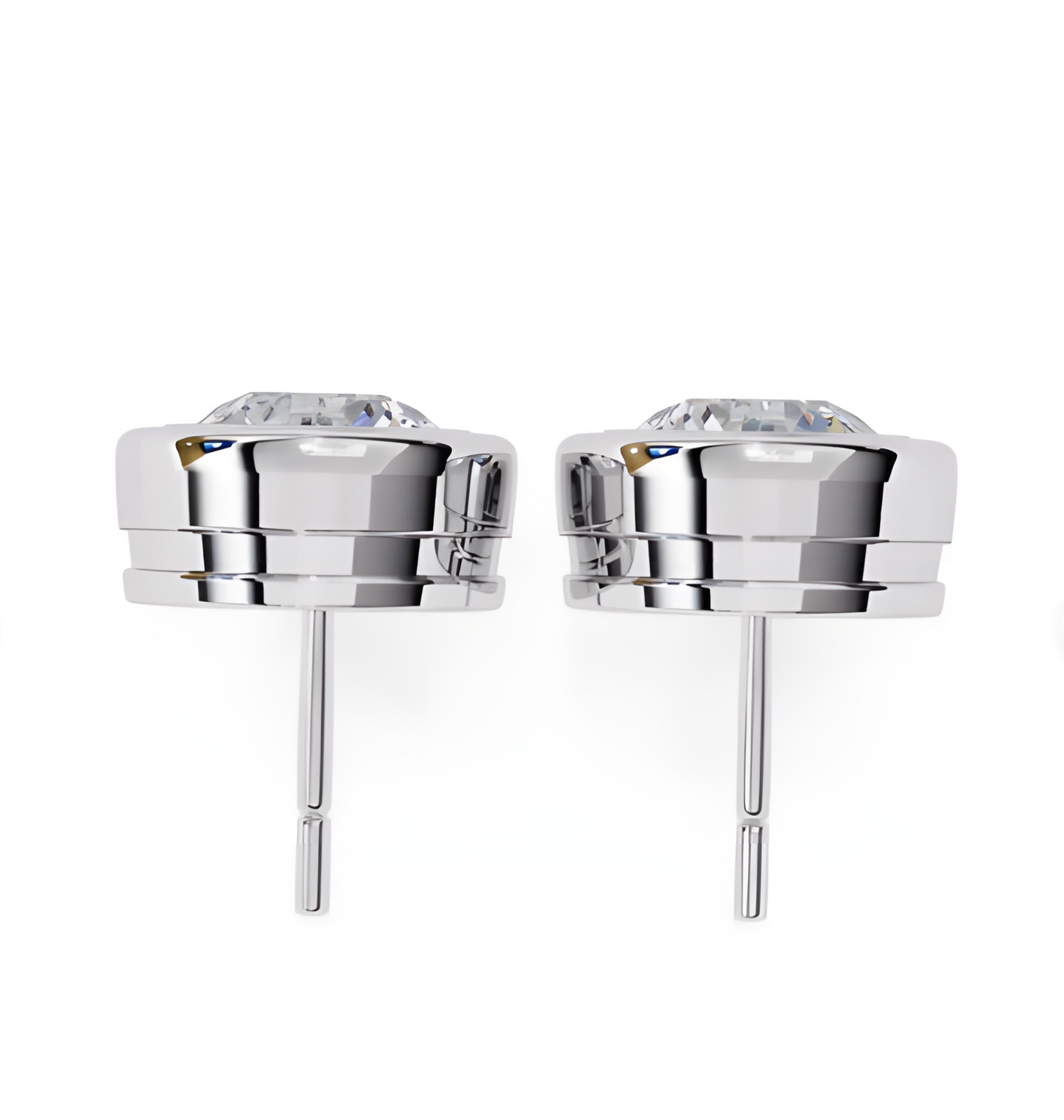 LGD Solitaire Ear Studs (2.20 cts) Round Stone DCER-5