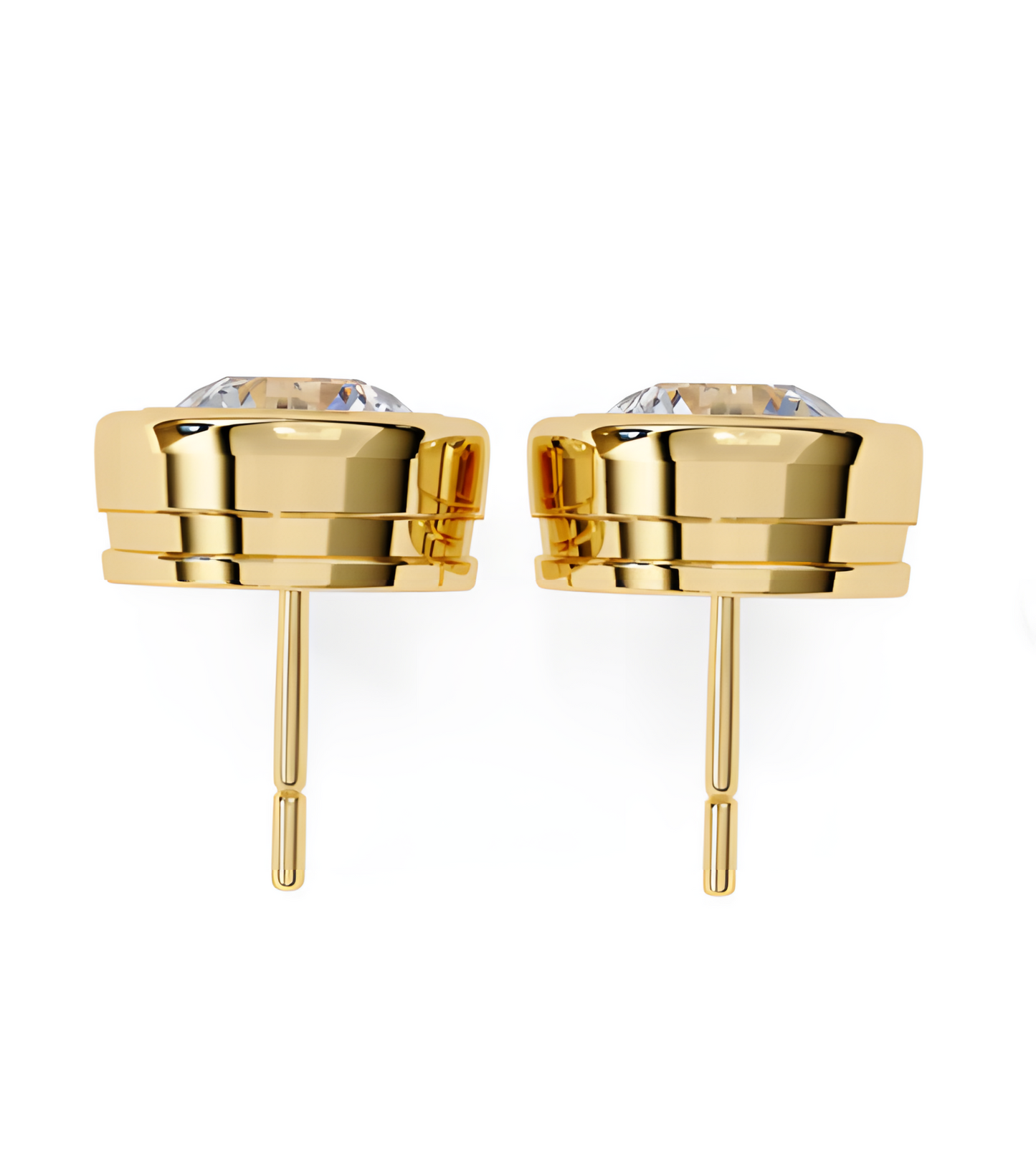 LGD Solitaire Ear Studs (2.20 cts) Round Stone DCER-5