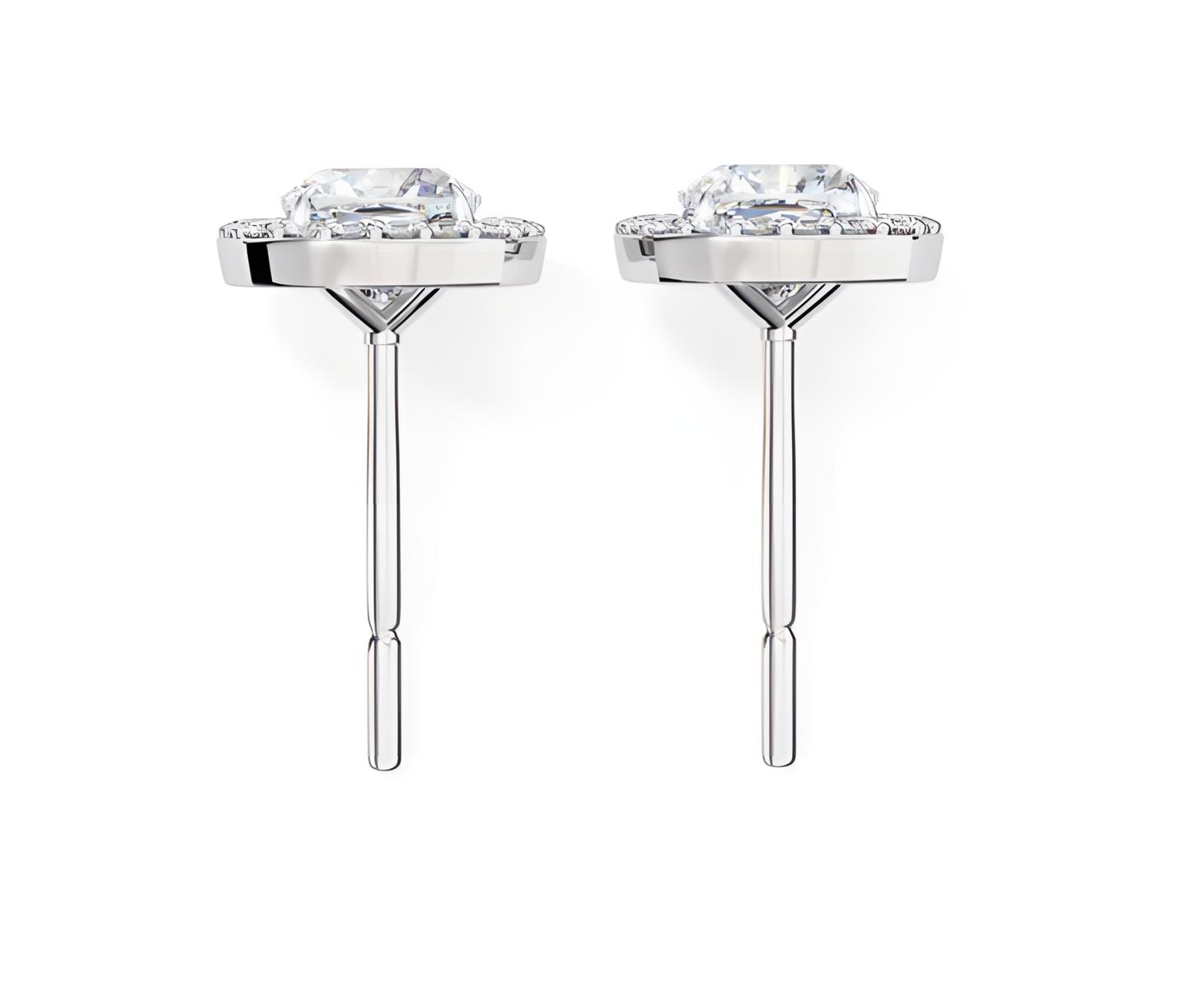 LGD Solitaire Ear Studs (1.66 cts) Round Stone DCER-16