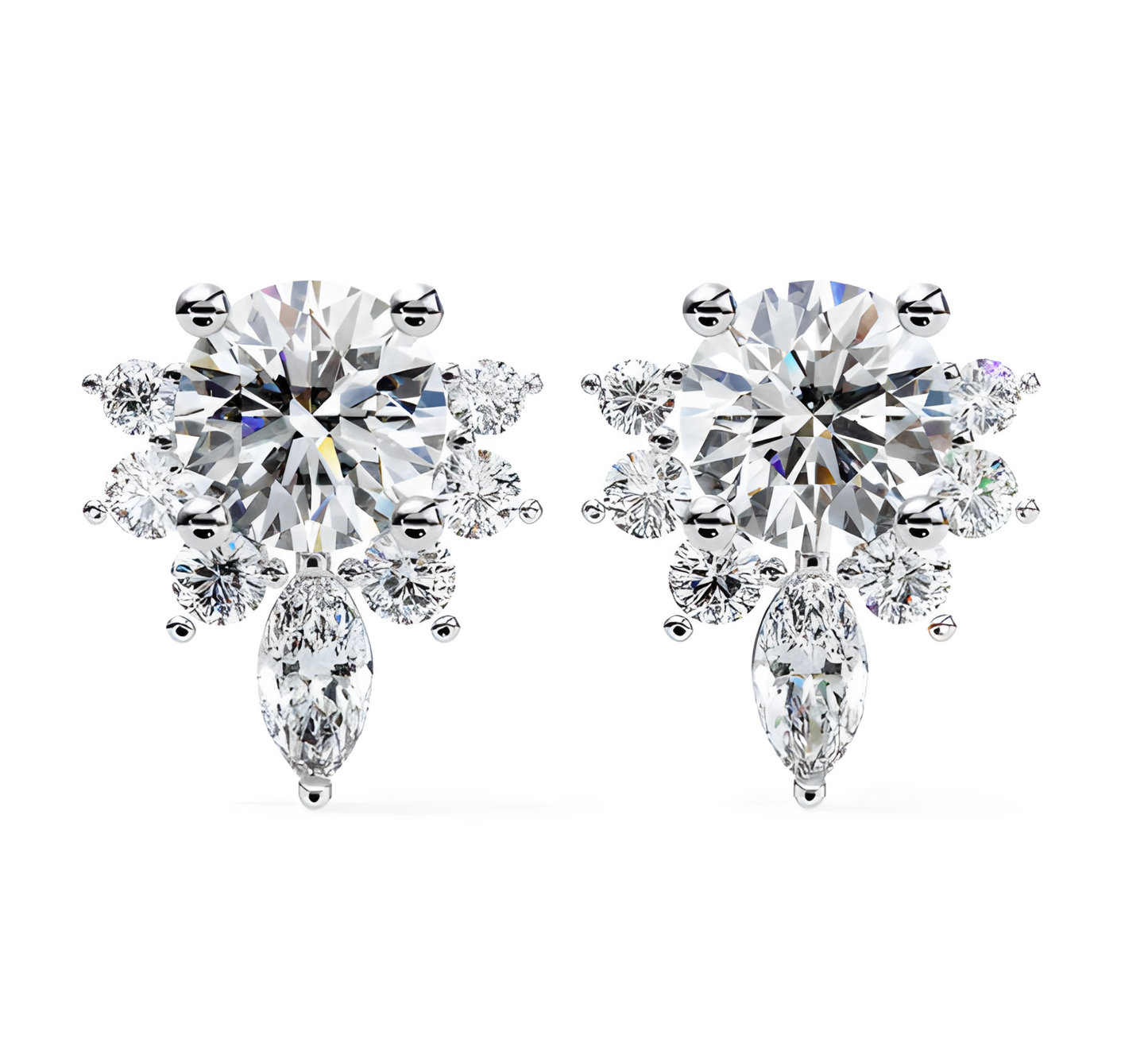 LGD Solitaire Ear Studs (0.70 cts) Round Stone DCER-27