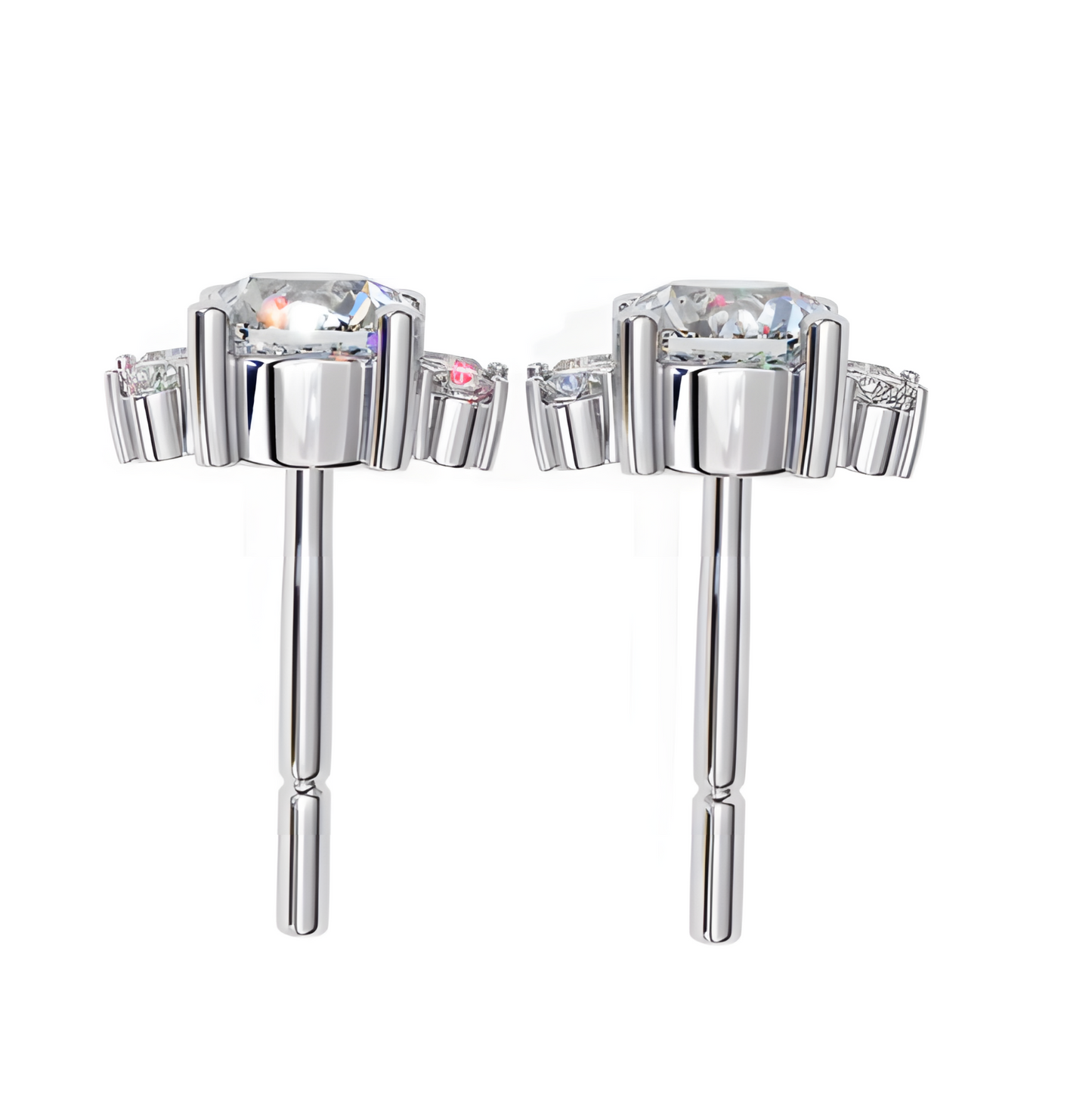 LGD Solitaire Ear Studs (0.70 cts) Round Stone DCER-27