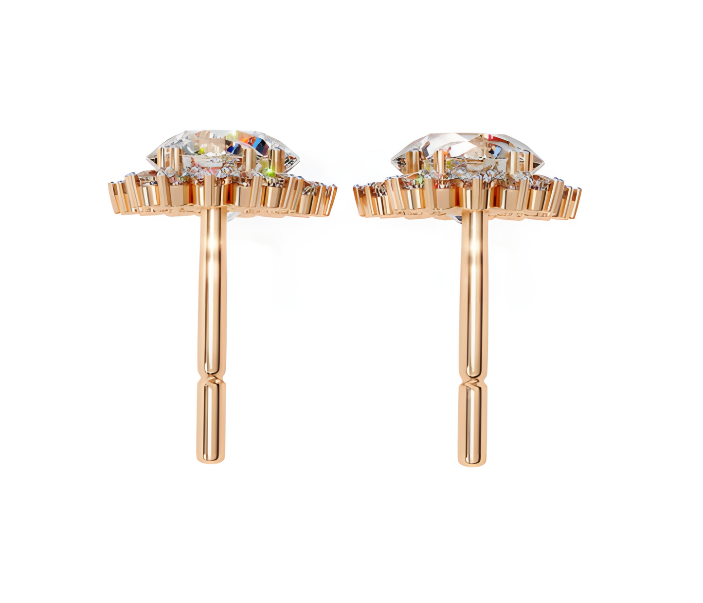 LGD Solitaire Ear Studs (1.30 cts) Round Stone DCER-29
