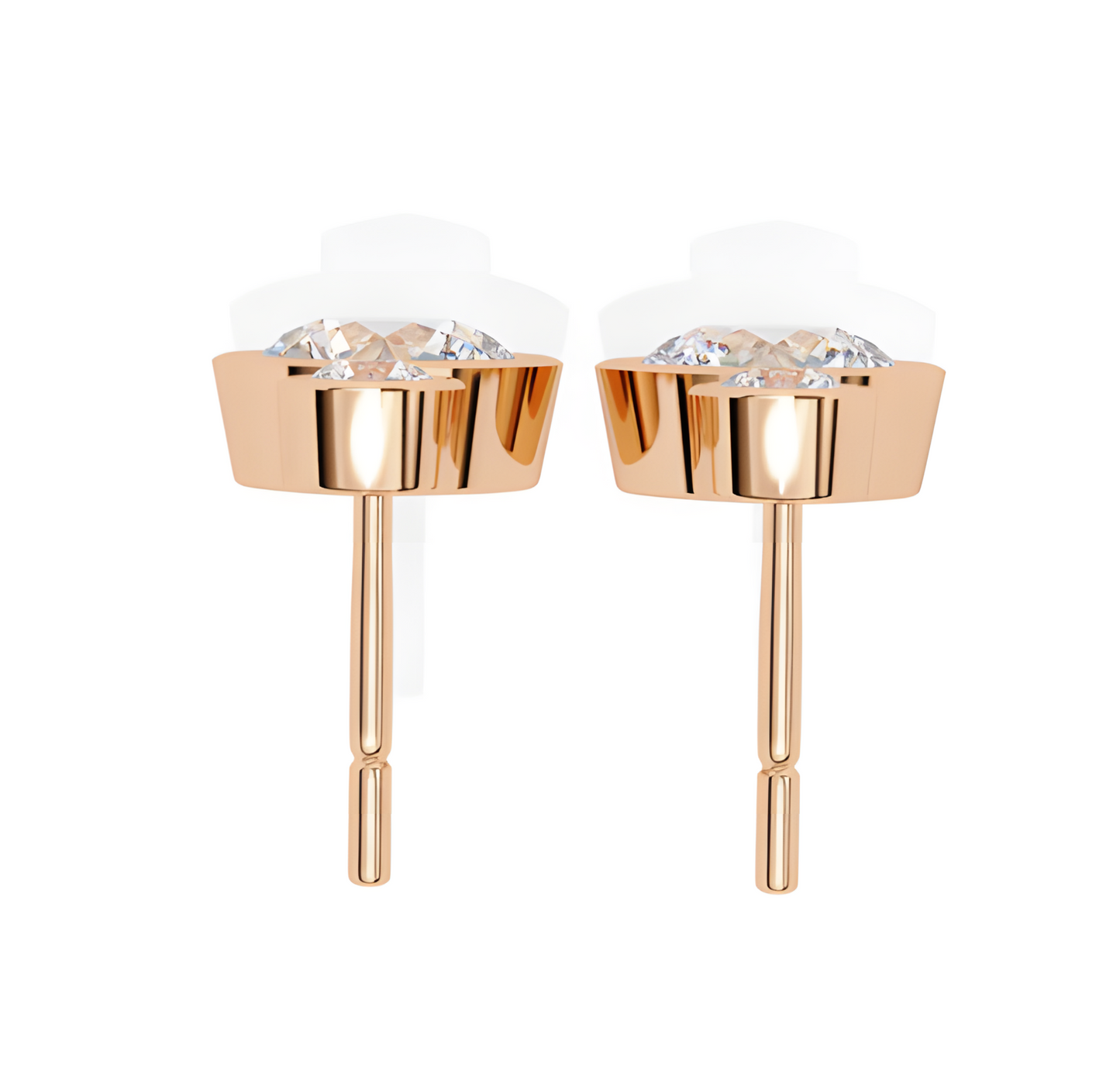 LGD Solitaire Ear Studs (1.76 cts) Round Stone DCER-30