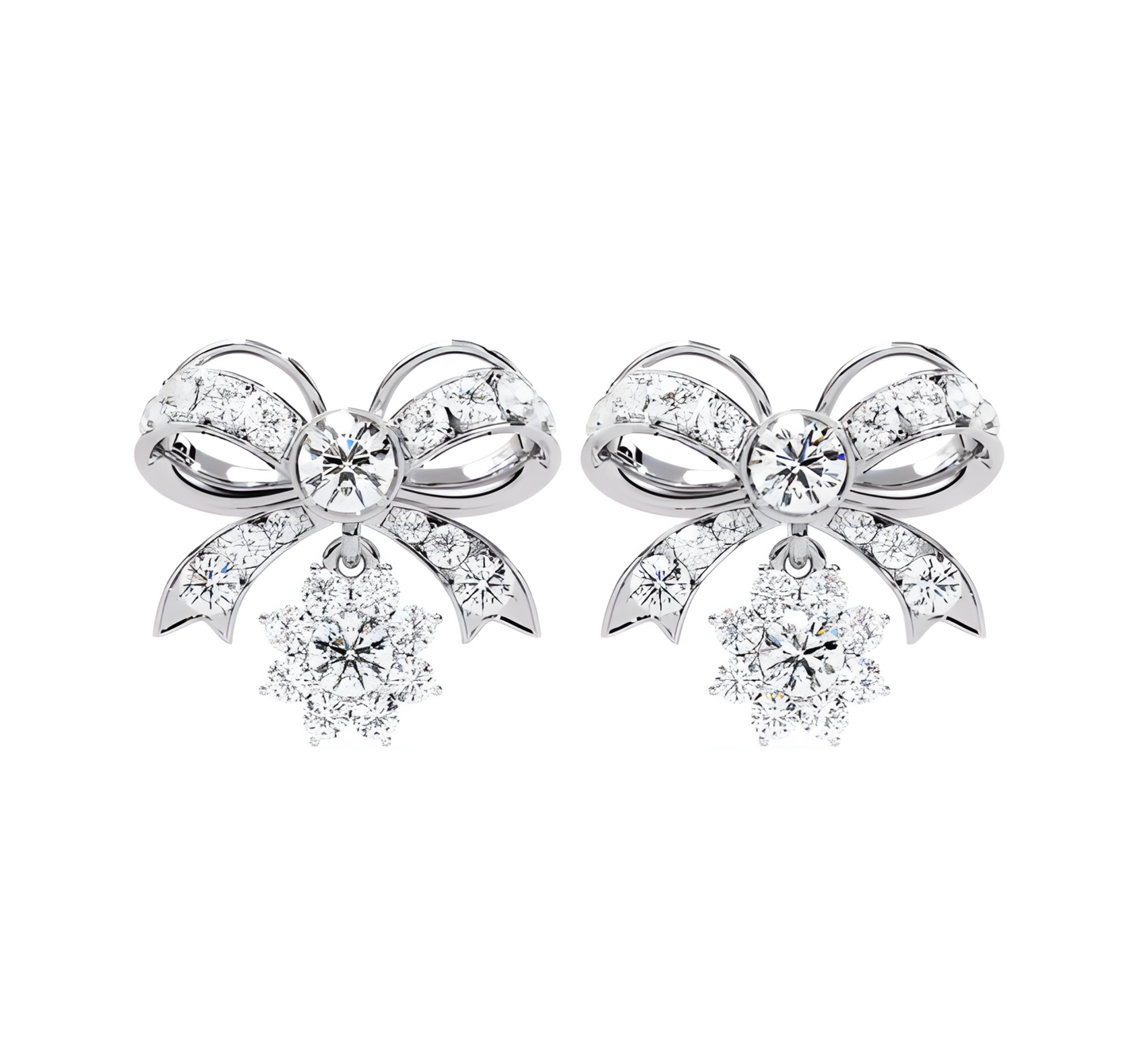 LGD Solitaire Ear Studs (2.22 cts) Round Stone DCER-32