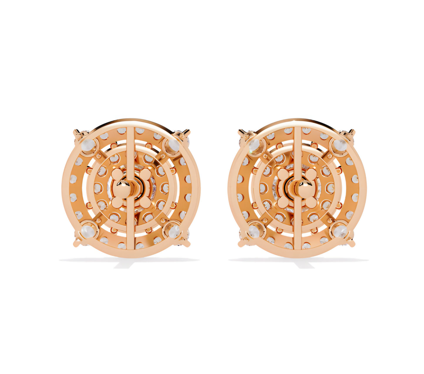 LGD Solitaire Ear Studs (2.32 cts) Round Stone DCER-36