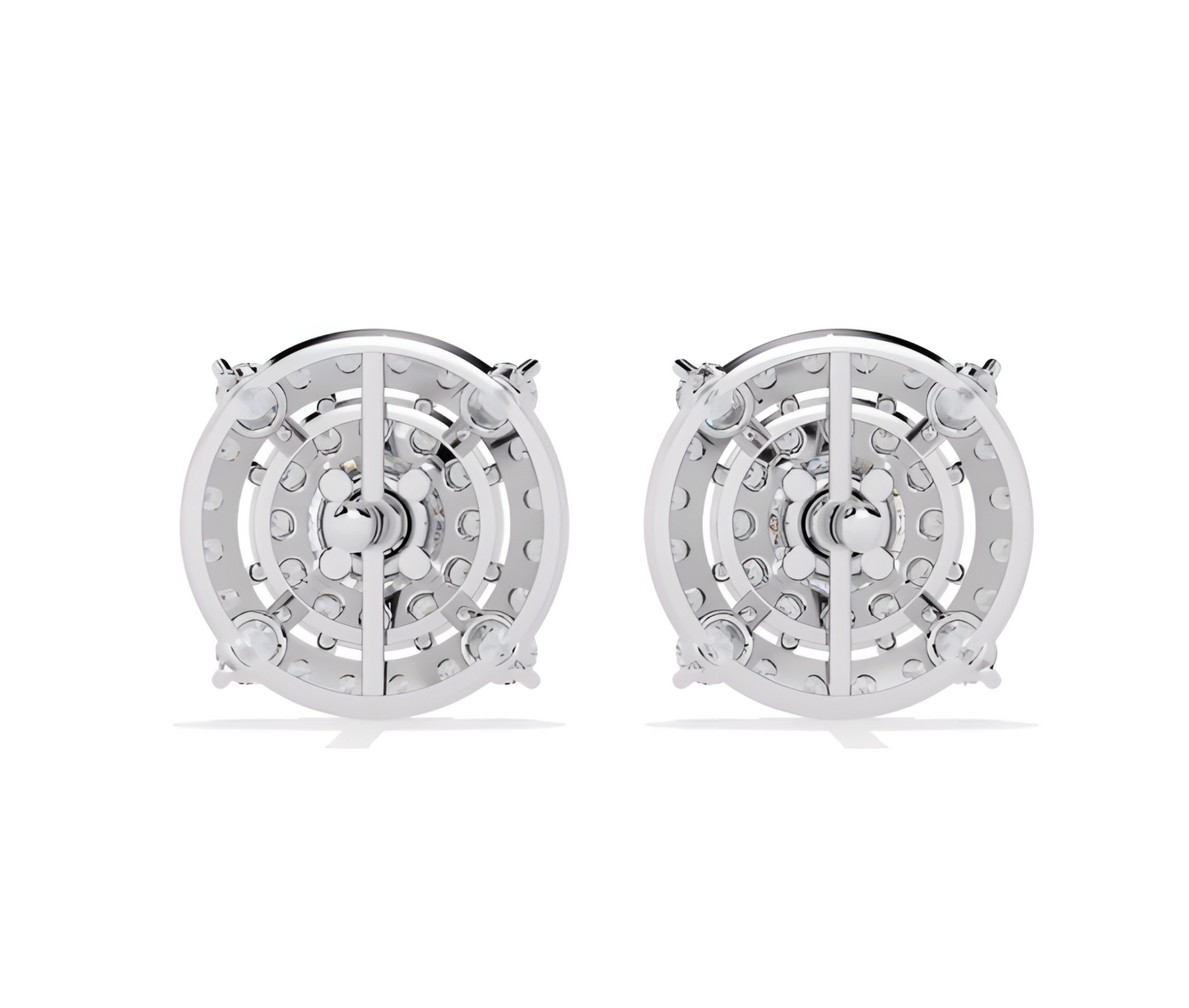 LGD Solitaire Ear Studs (2.32 cts) Round Stone DCER-36