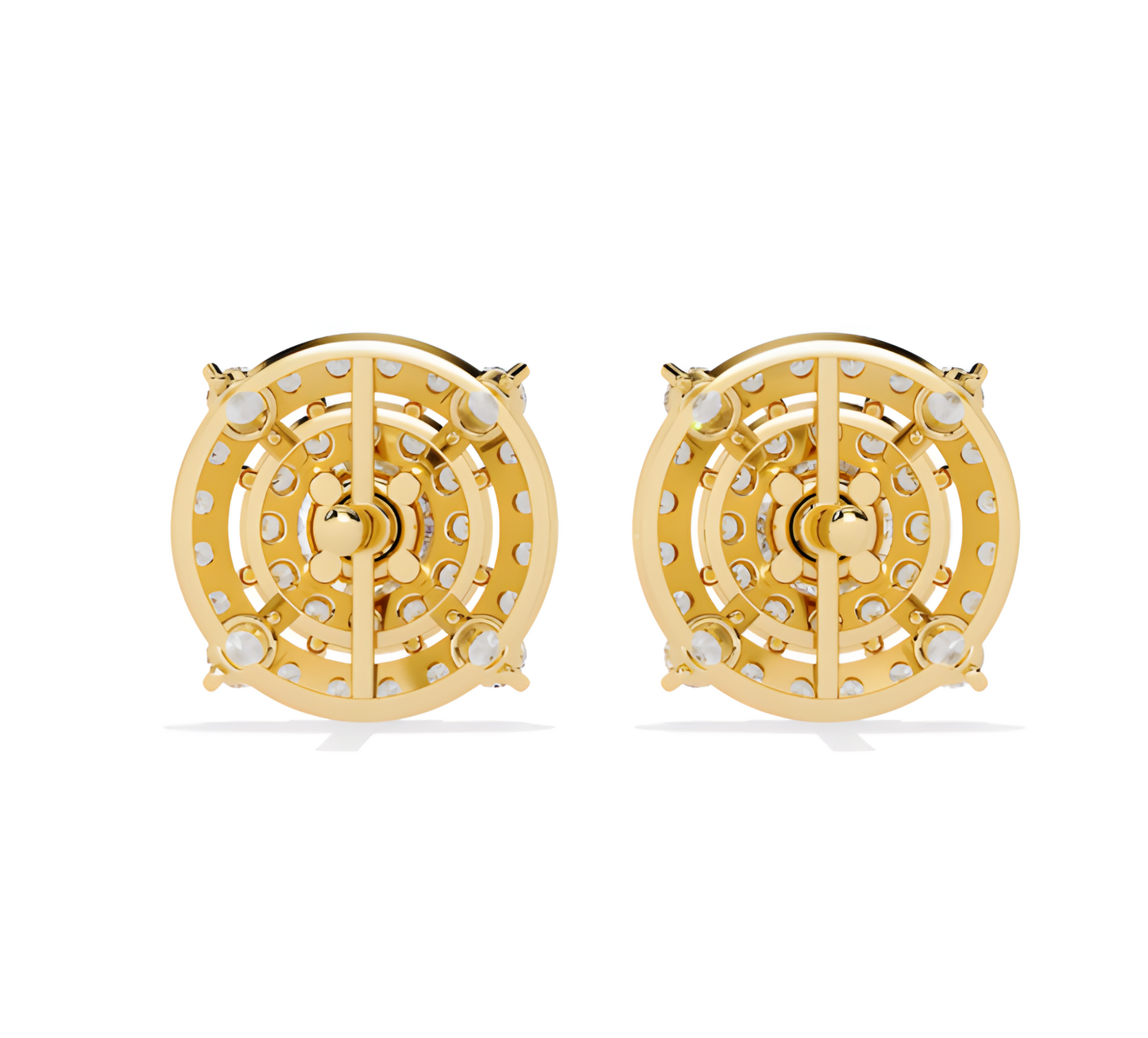 LGD Solitaire Ear Studs (2.32 cts) Round Stone DCER-36