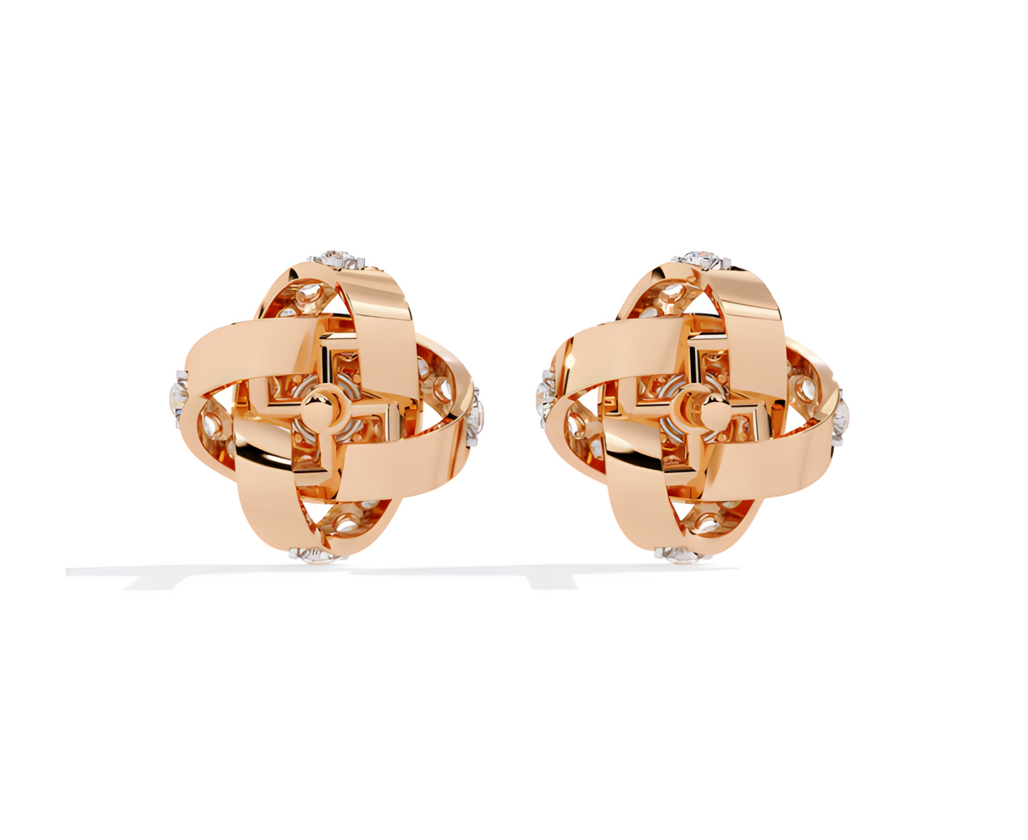 LGD Solitaire Ear Studs (0.89 cts) Round Stone DCER-37