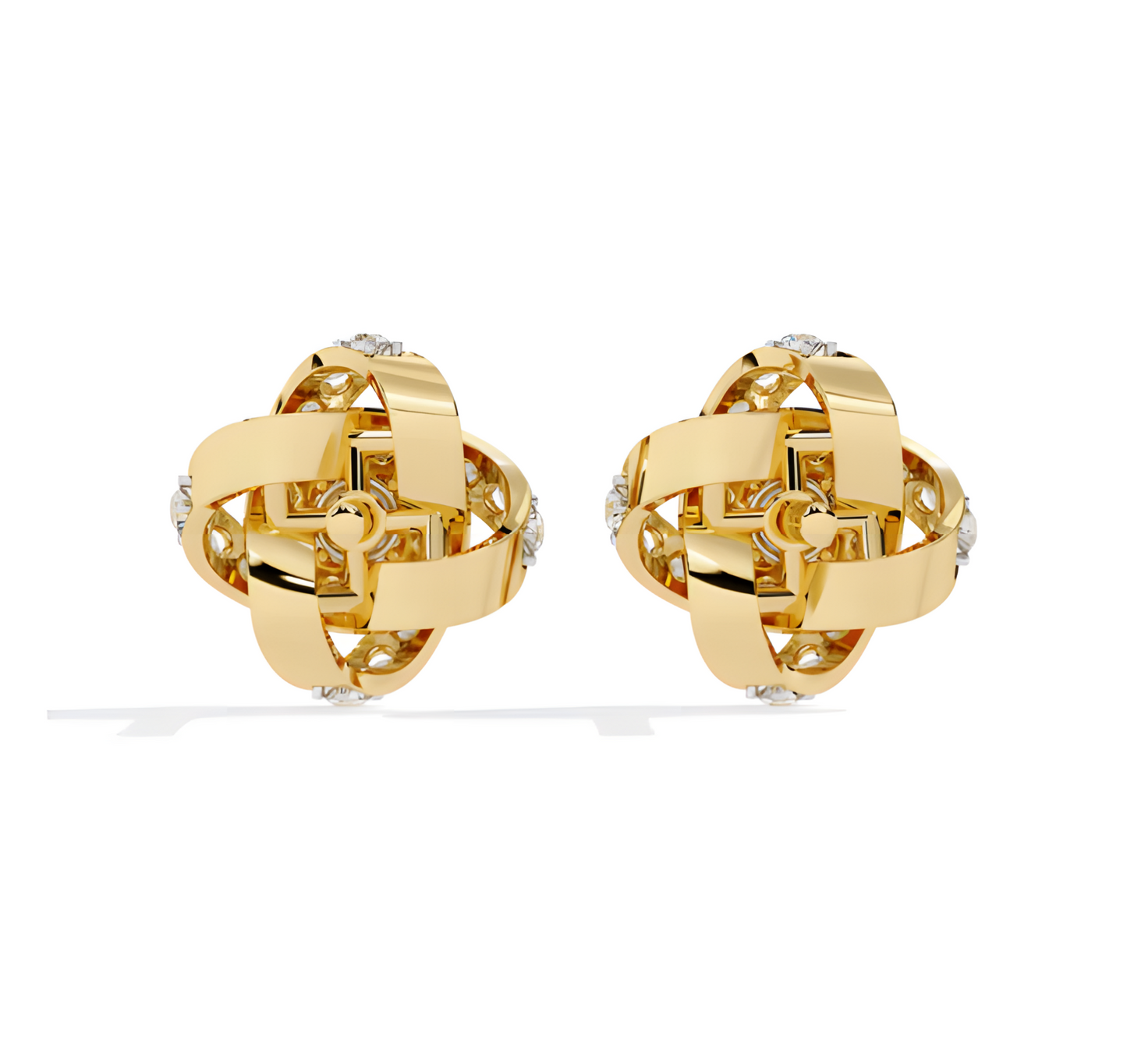 LGD Solitaire Ear Studs (0.89 cts) Round Stone DCER-37