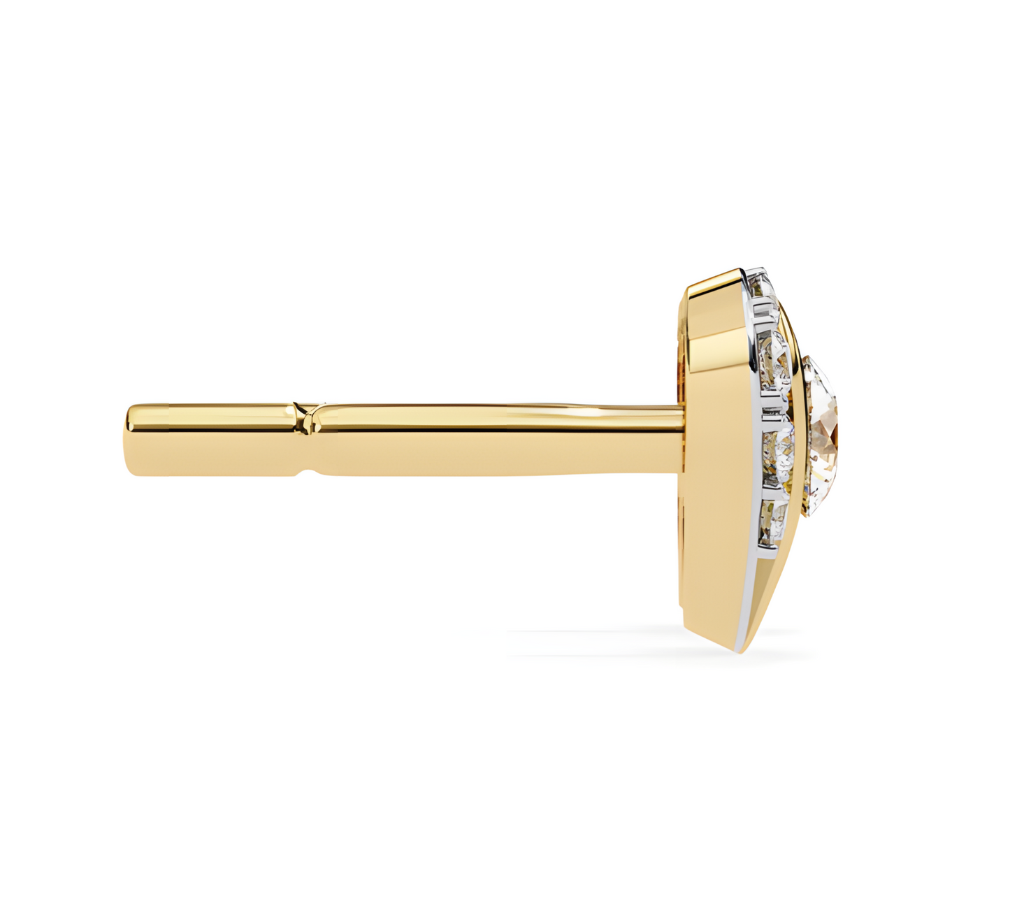 LGD Solitaire Ear Studs (1.00 cts) Round Stone DCER-38