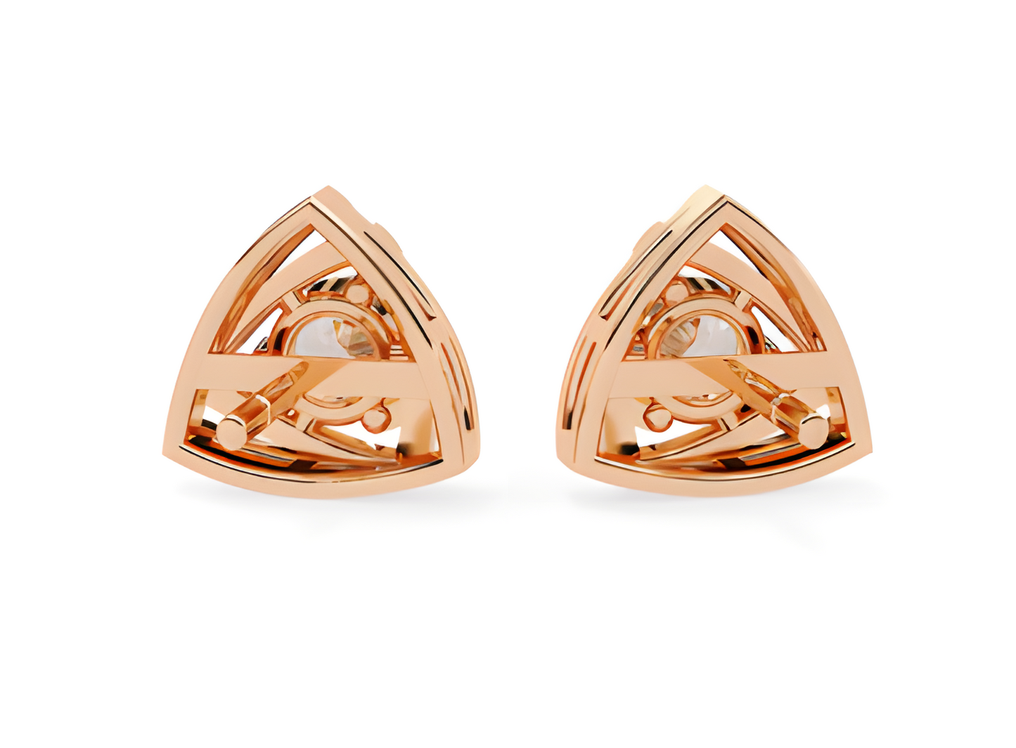LGD Solitaire Ear Studs (0.60 cts) Round Stone DCER-41