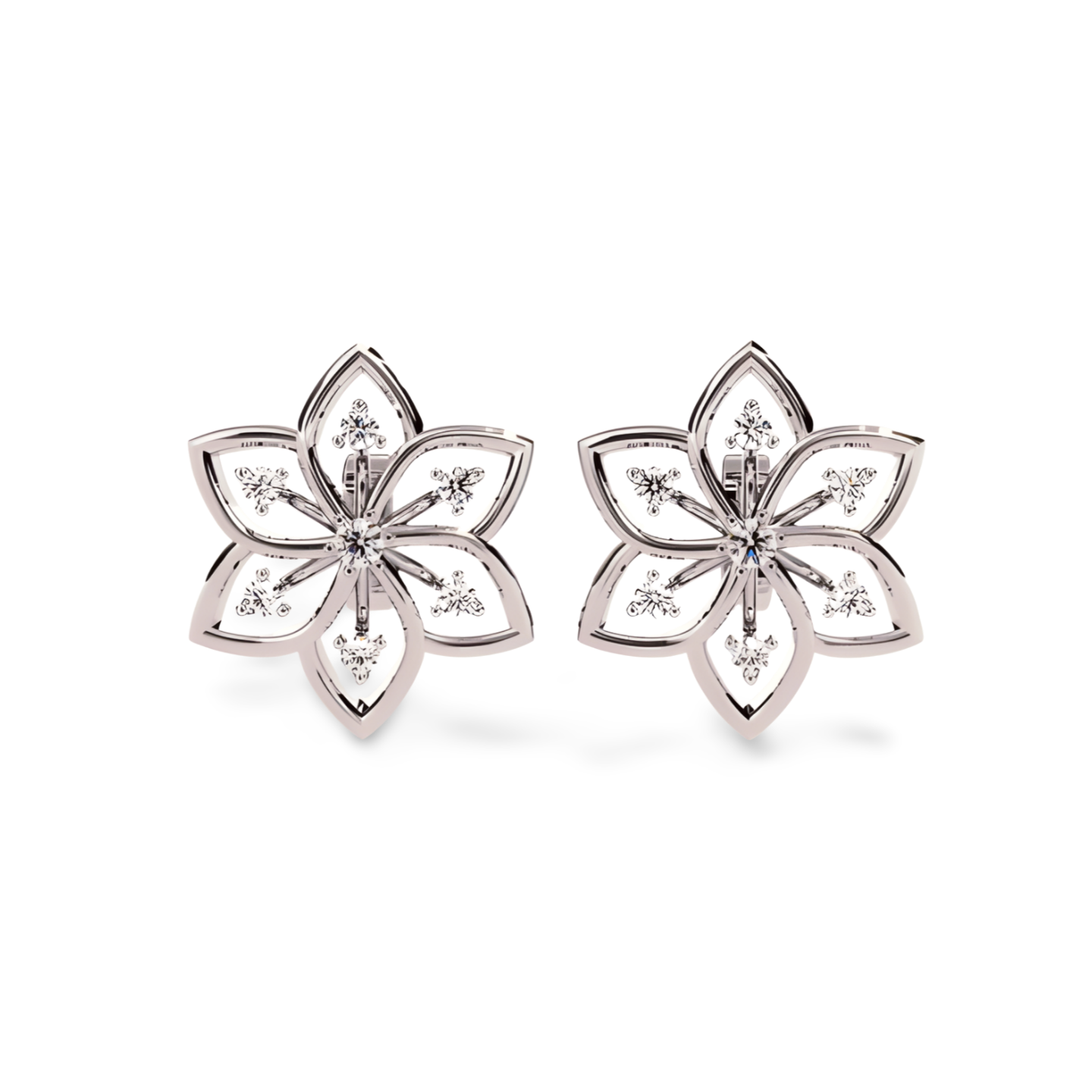 LGD Solitaire Ear Studs (0.12 cts) Round Stone DCER-42
