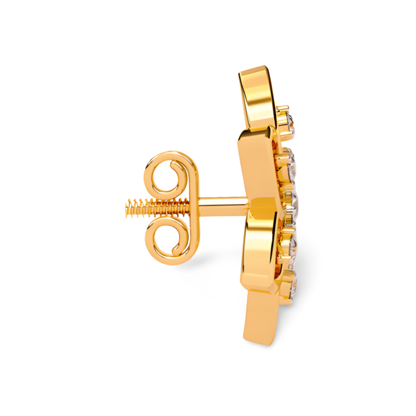 LGD Solitaire Ear Studs (0.12 cts) Round Stone DCER-42