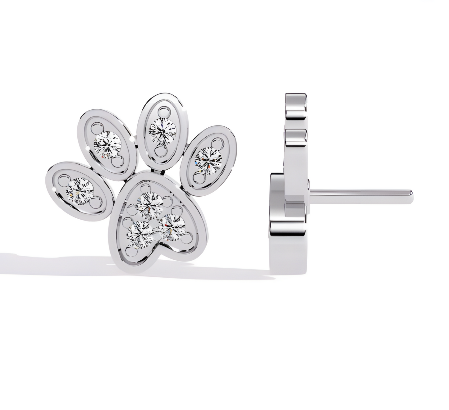 LGD Solitaire Ear Studs (0.18 cts) Round Stone DCER-43