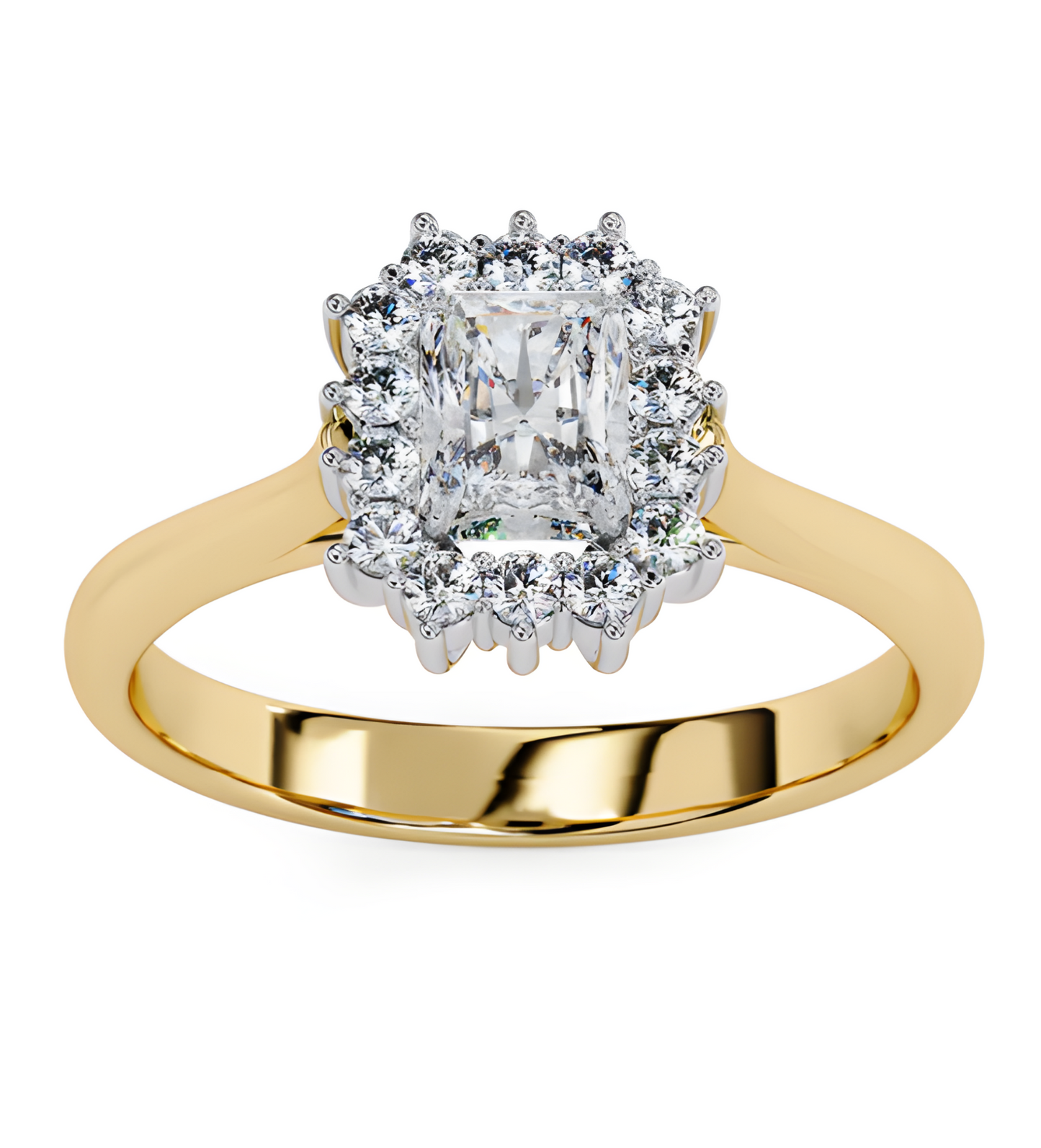LGD EmeRald Diamond Solitaire (1.78 Ct) 14k Gold