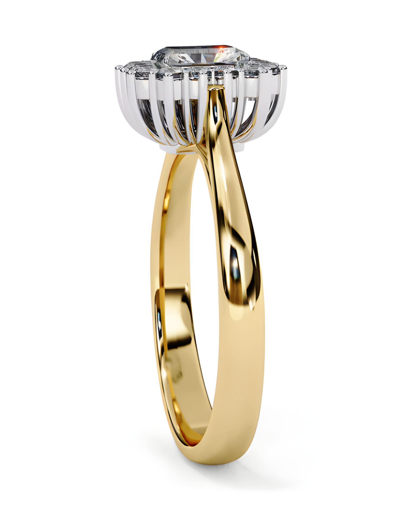 LGD EmeRald Diamond Solitaire (1.78 Ct) 14k Gold