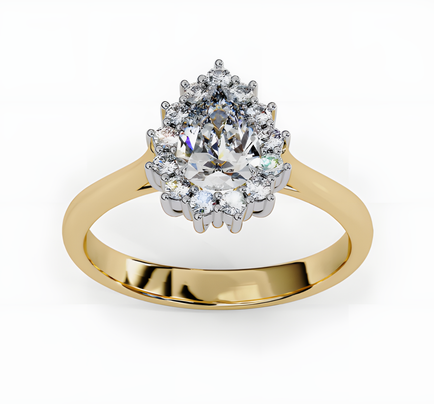 LGD Pear Diamond Solitaire (1.51 Ct) 14k Gold