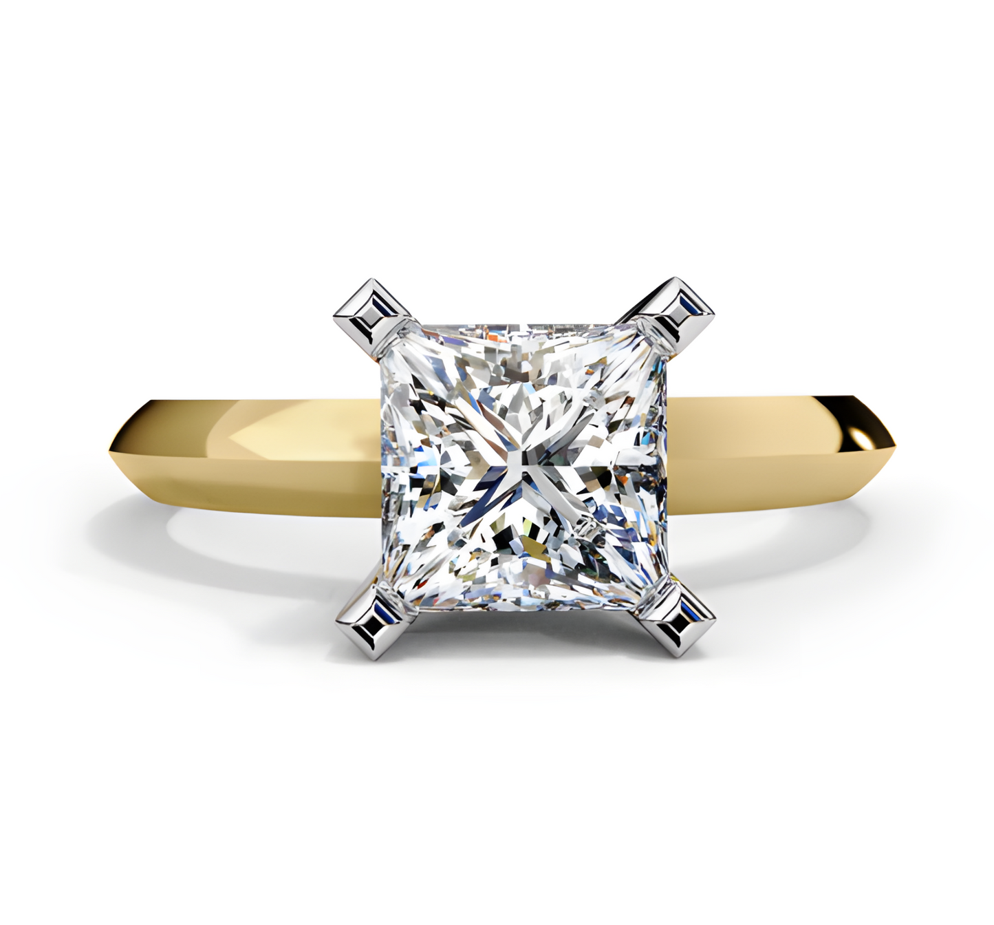 LGD Ring Princess-Cut Stone (1.72 ct) In 14K Gold