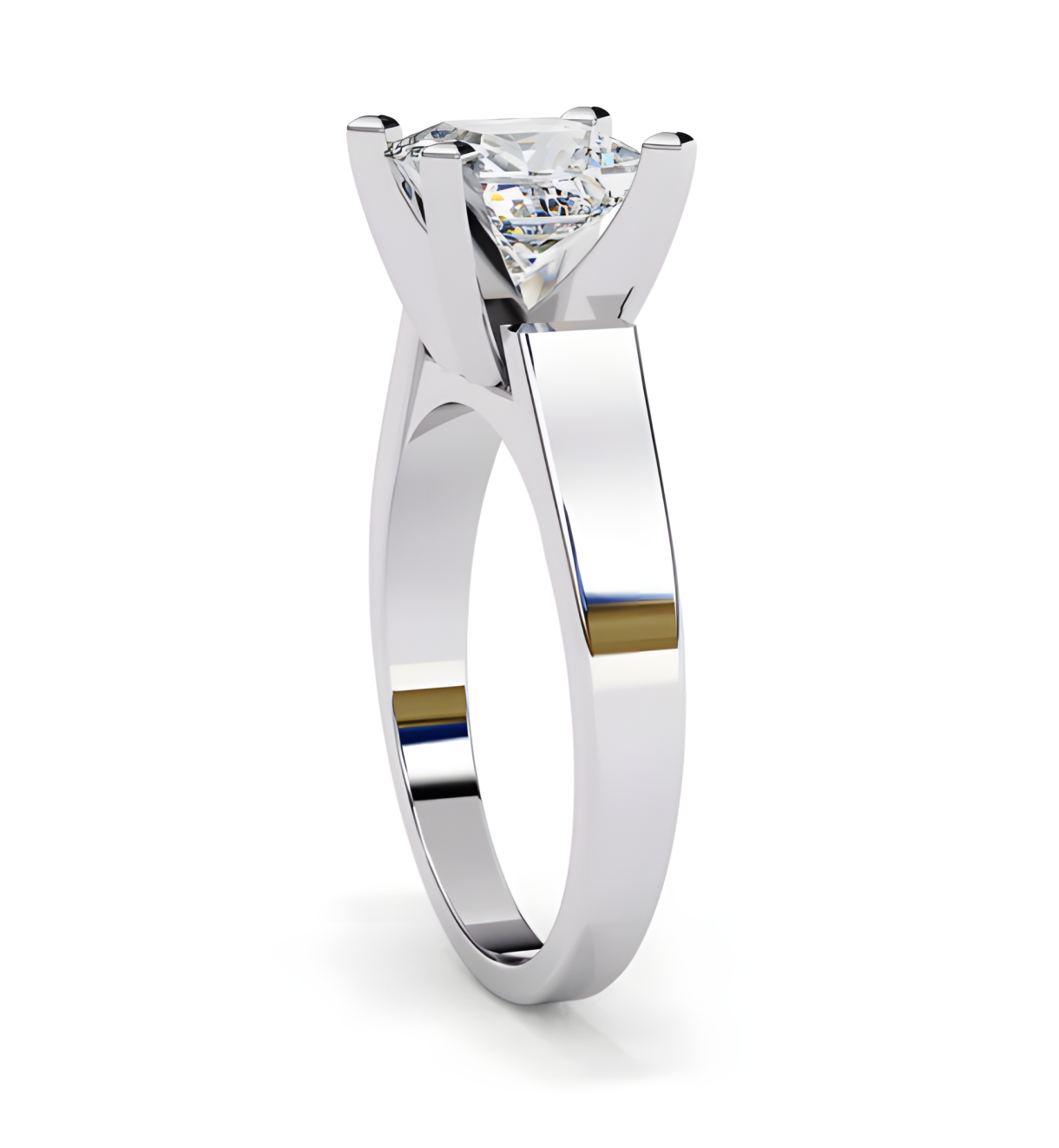 LGD Solitaire Ring Princess Stone (1.50ct) In 14K Gold