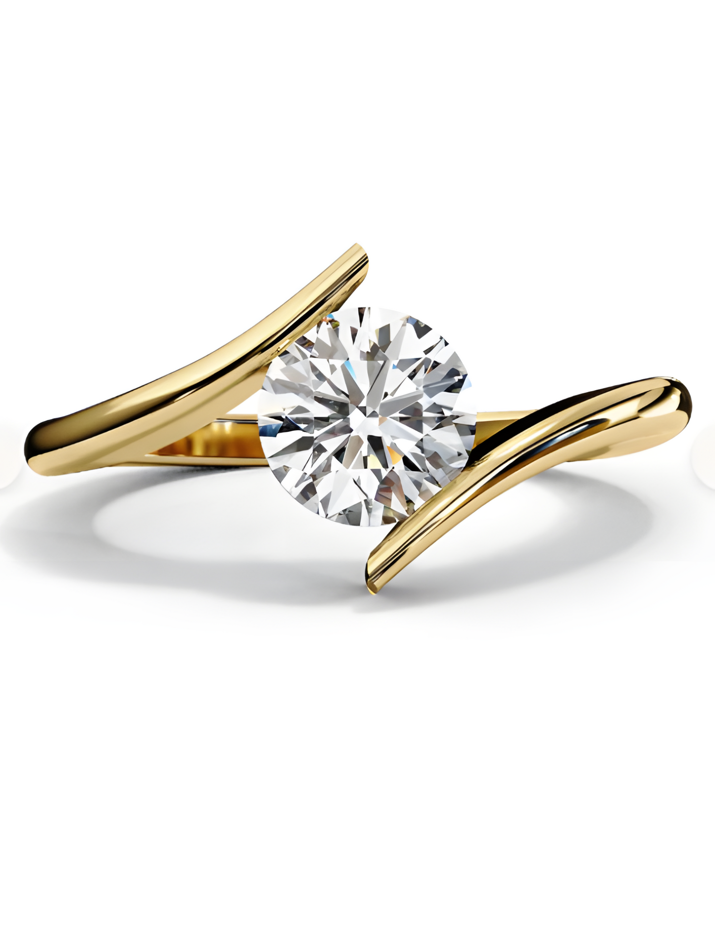 LGD Ring Round Stone (1.00ct) 14K