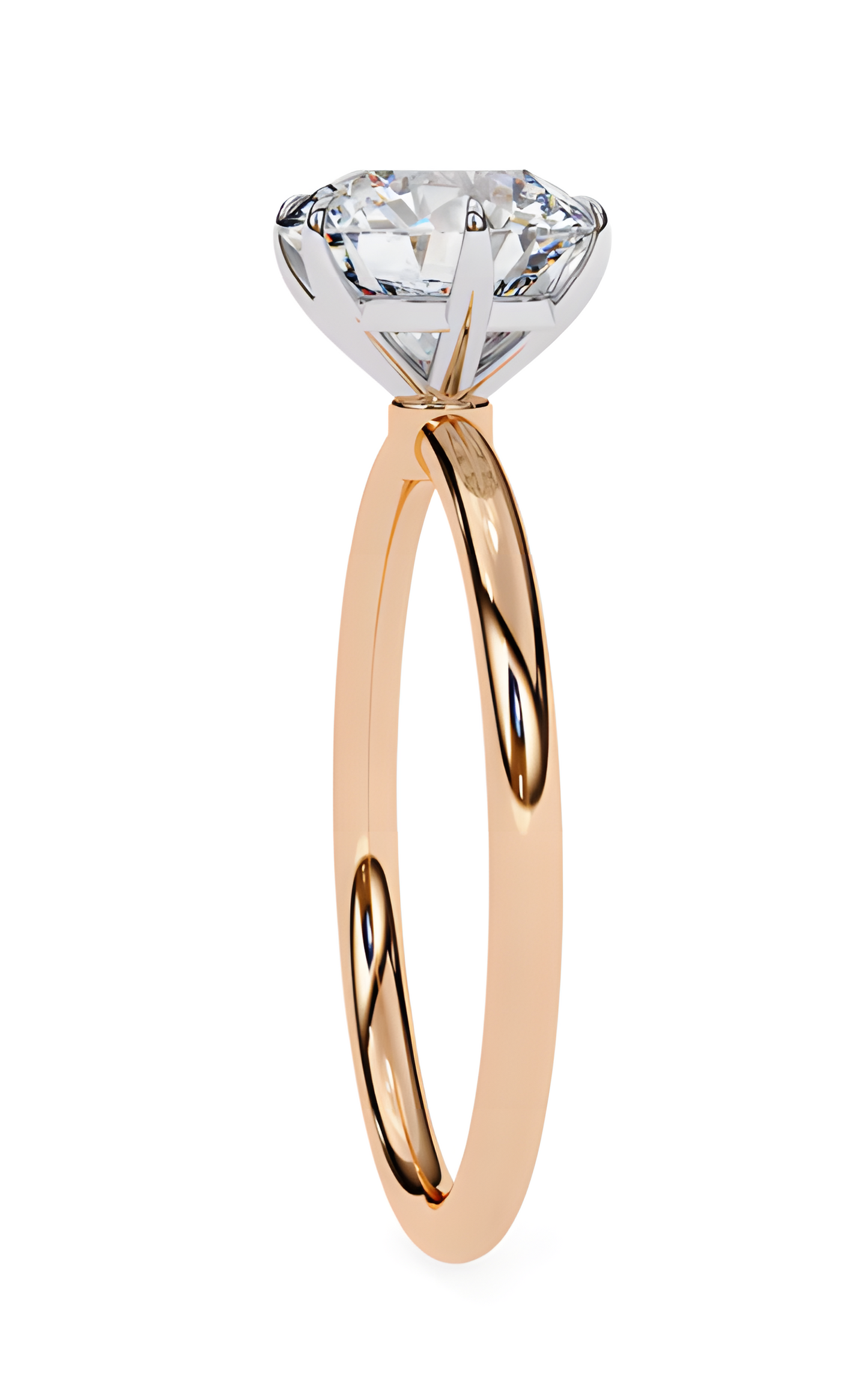 LGD Round Solitaire Rings (1.90 Ct) 14k Gold