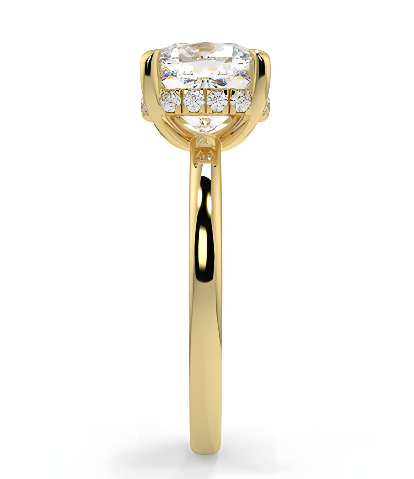 LGD Cushion Brilliant Solitaire (1.62 cts) In 14K Gold DCR-22