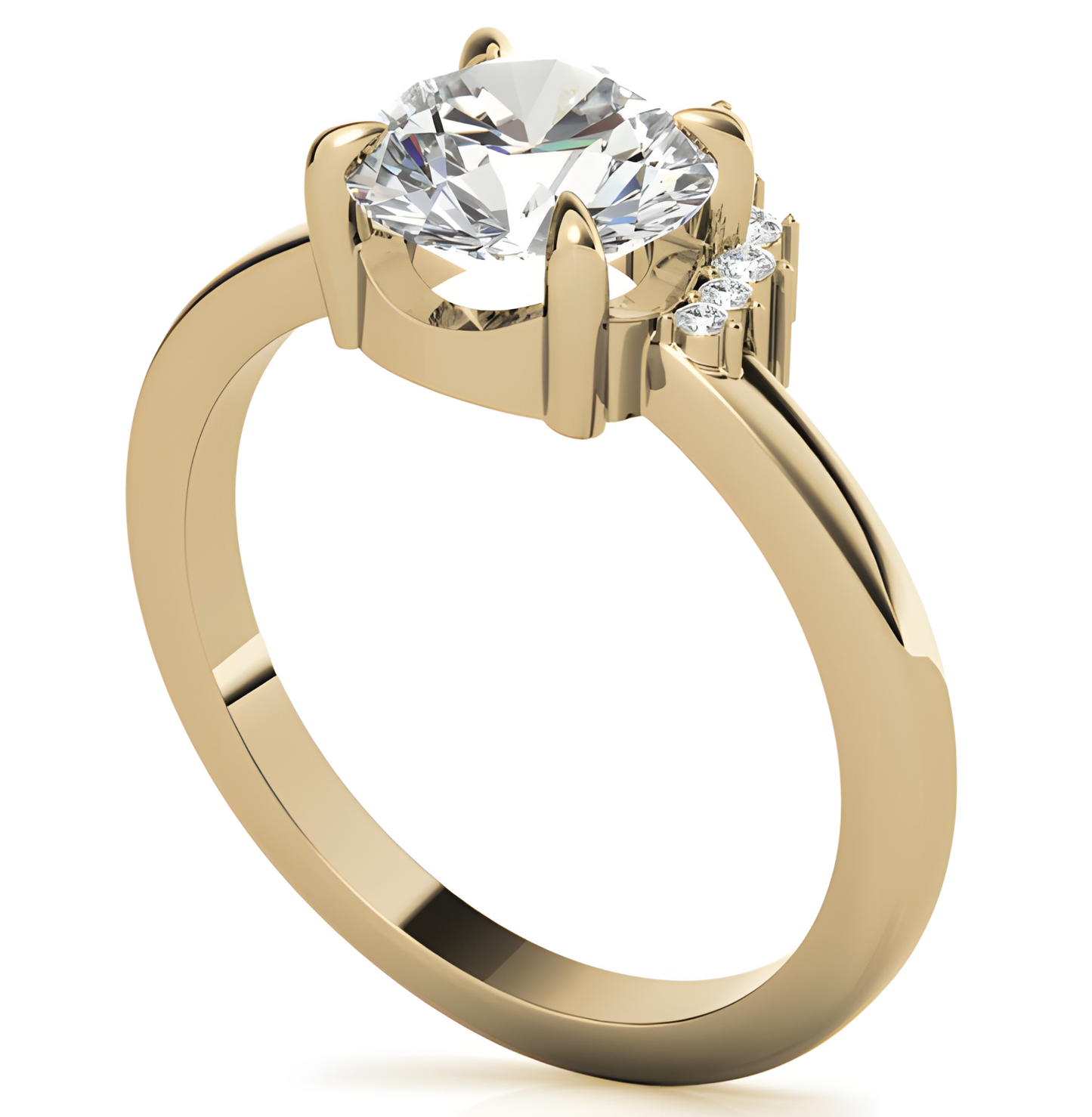 LGD Round Solitaire (1.78 cts) In 14K Gold DCR-33