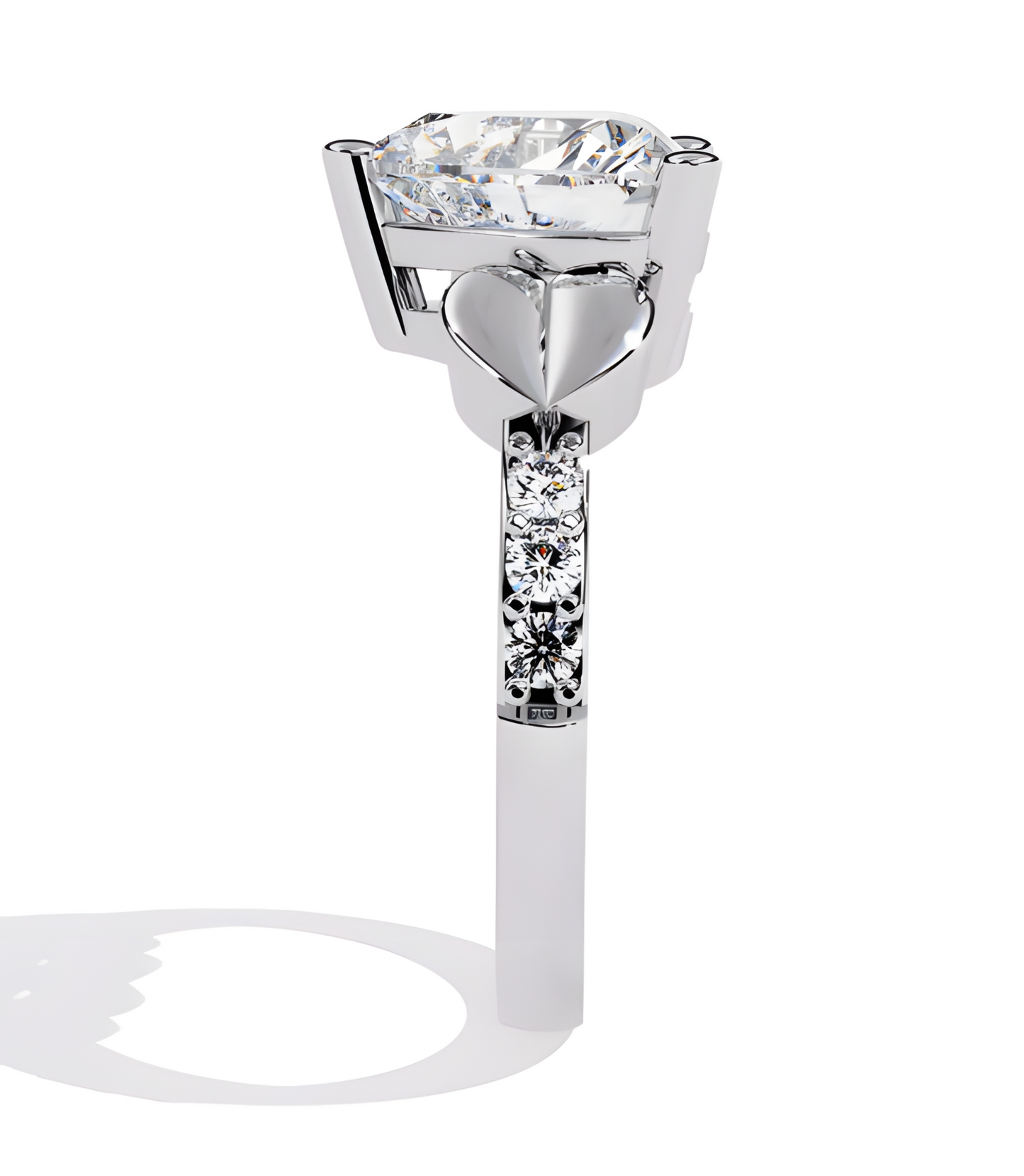 LGD Heart Solitaire (2.06 cts) In 14K Gold DCR-31