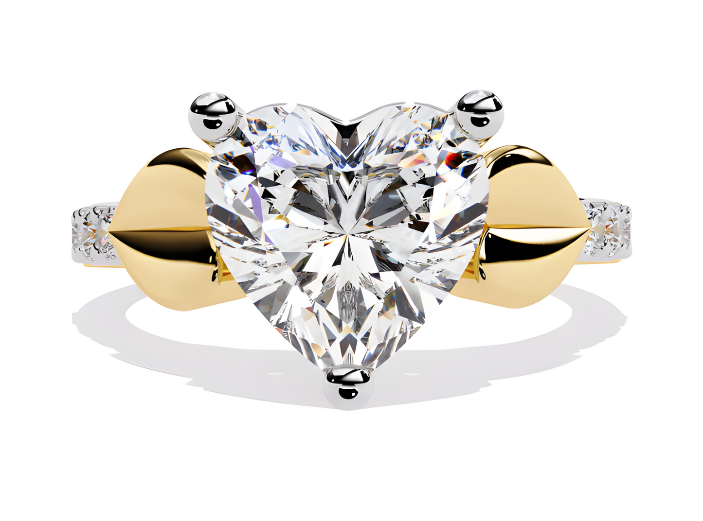 LGD Heart Solitaire (2.06 cts) In 14K Gold DCR-31