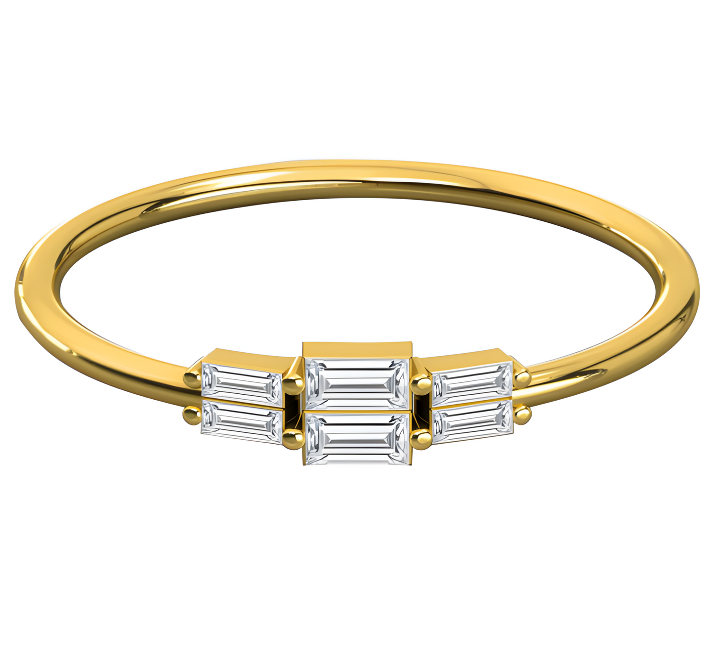 LGD Baguette Solitaire (0.35 cts) In 14K Gold DCR-24