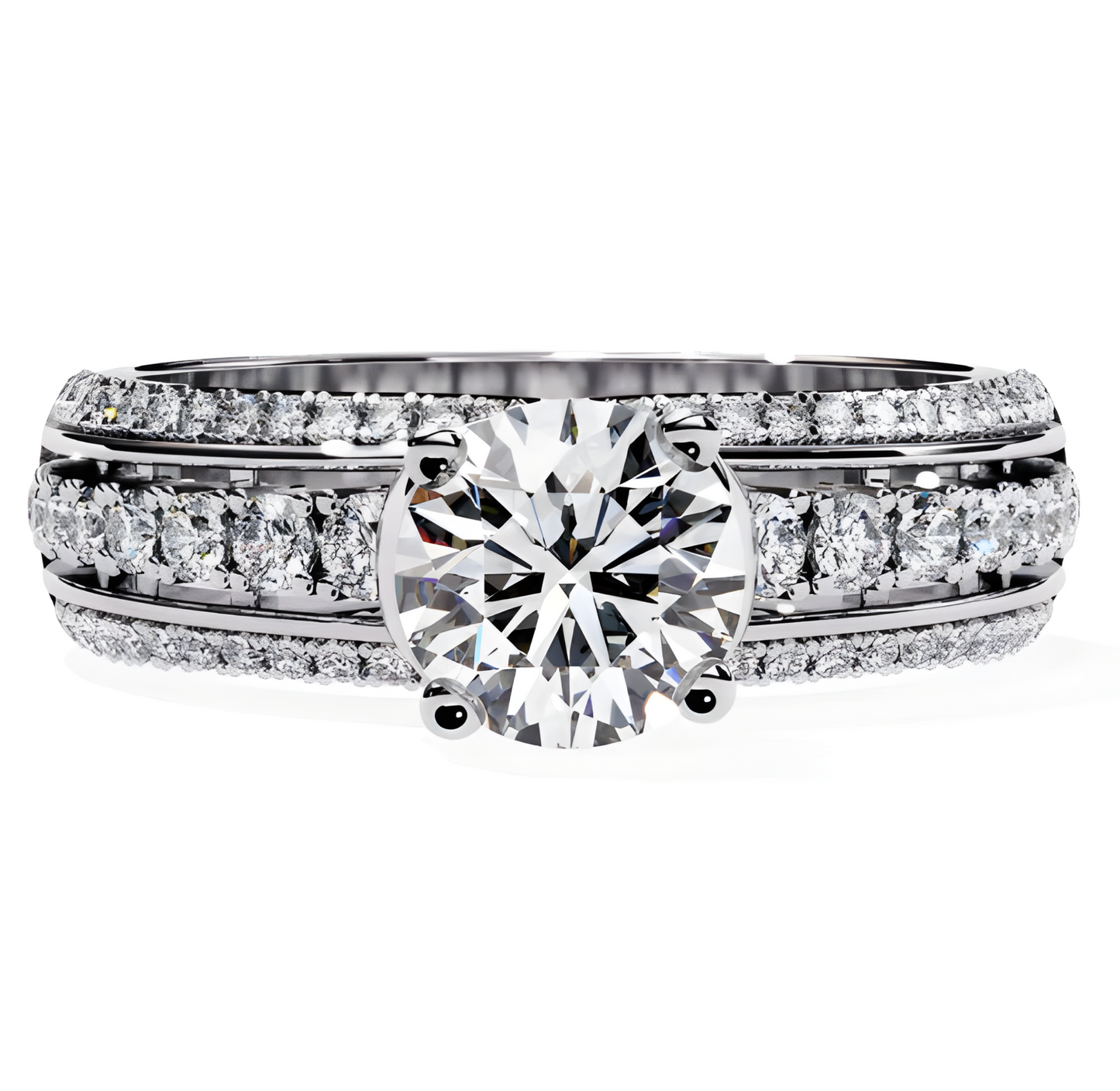 LGD Round Solitaire (1.44 cts) In 14K Gold