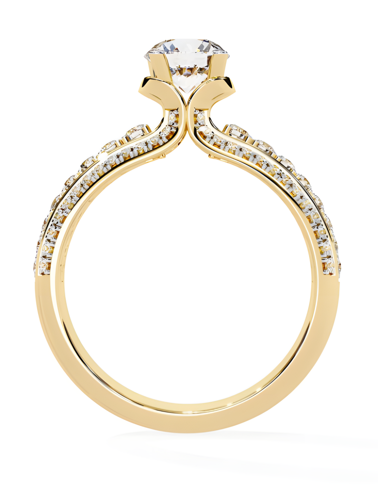 LGD Round Solitaire (1.44 cts) In 14K Gold