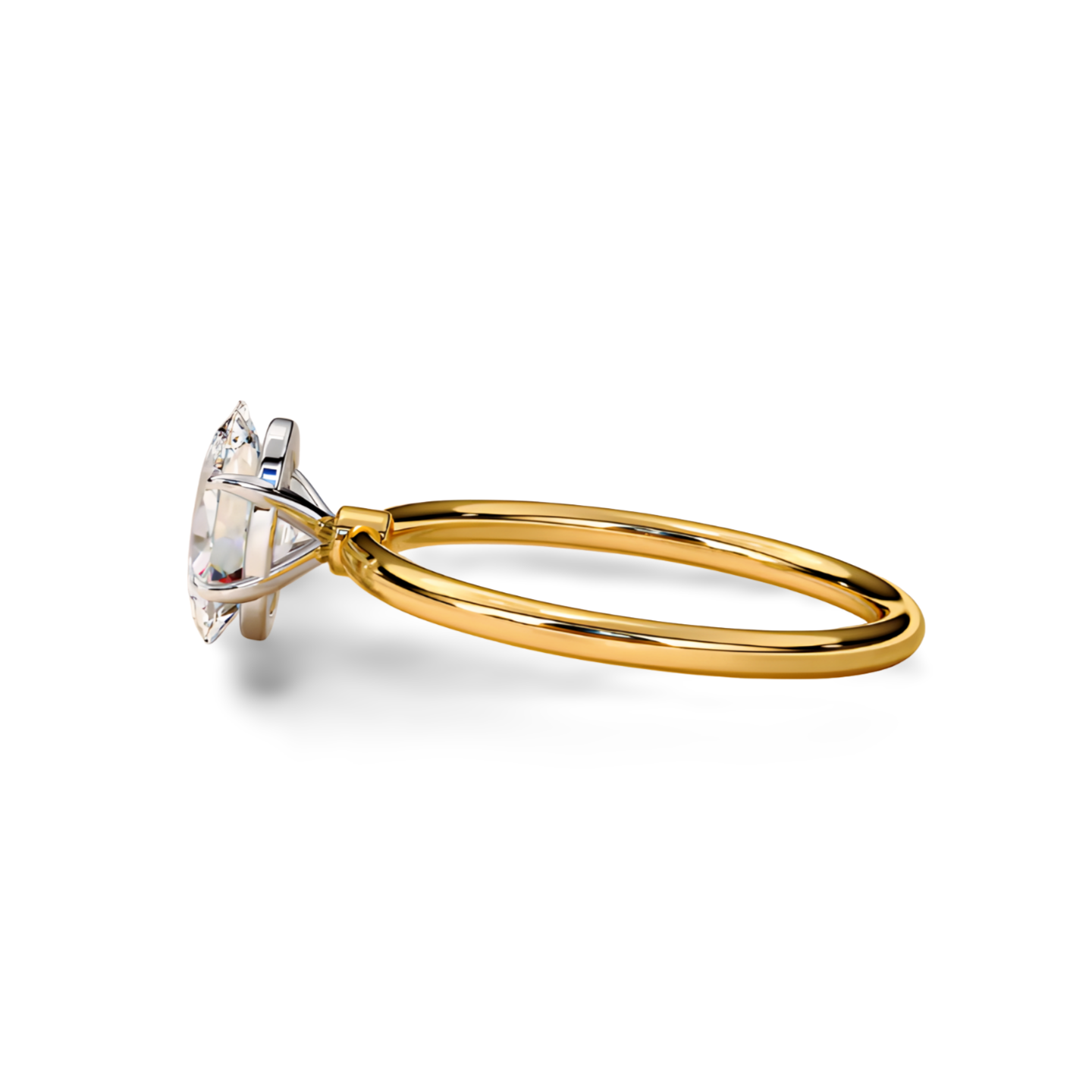 LGD Oval Solitaire (2.00 cts) In 14K Gold DCR-35