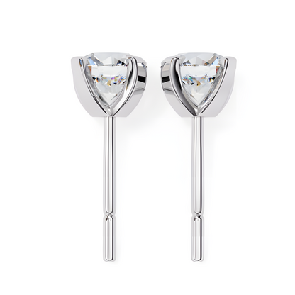 LGD Solitaire Ear Studs (2.40 cts) Round Stone DCER-3