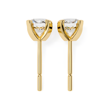 LGD Solitaire Ear Studs (2.40 cts) Round Stone DCER-3