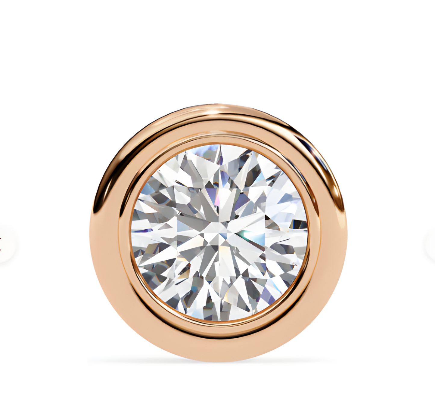 LGD Solitaire Ear Studs (2.20 cts) Round Stone DCER-5