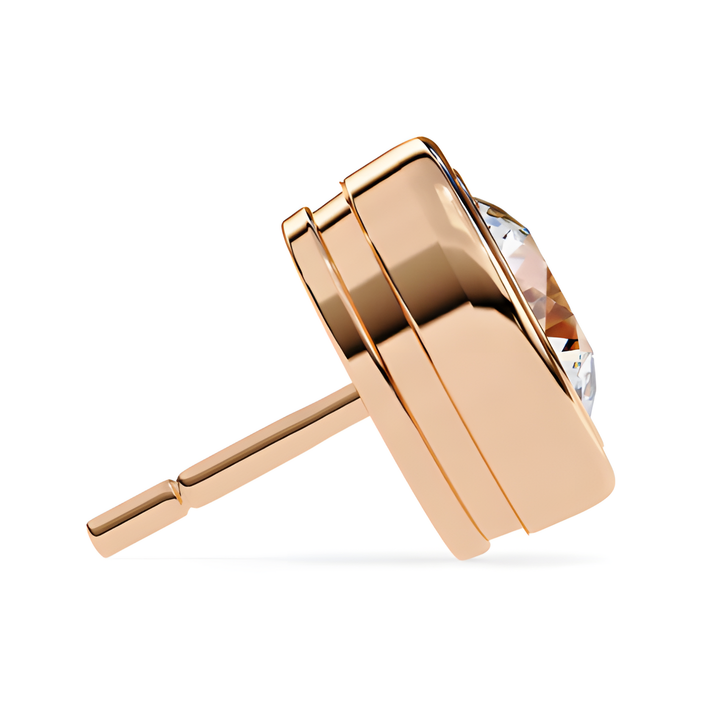LGD Solitaire Ear Studs (2.20 cts) Round Stone DCER-5