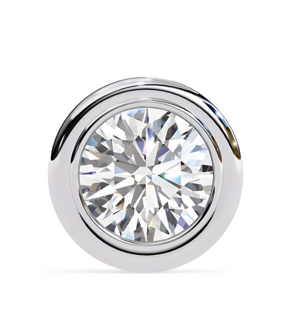 LGD Solitaire Ear Studs (2.20 cts) Round Stone DCER-5
