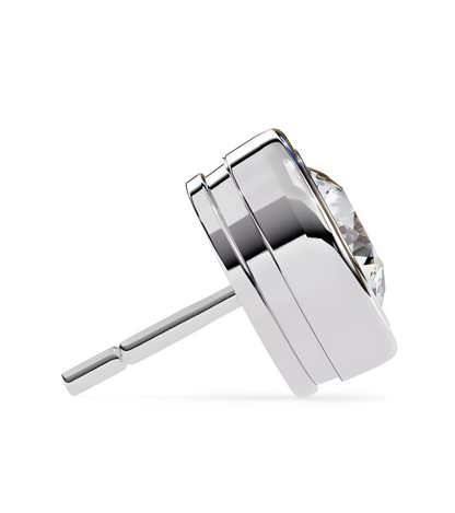 LGD Solitaire Ear Studs (2.20 cts) Round Stone DCER-5