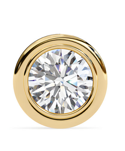 LGD Solitaire Ear Studs (2.20 cts) Round Stone DCER-5