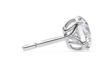 LGD Solitaire Ear Studs (2.10 cts) Round Stone DCER-7