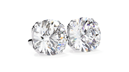LGD Solitaire Ear Studs (2.10 cts) Round Stone DCER-7
