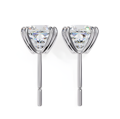 LGD Solitaire Ear Studs (2.24 cts) Cushion Brilliant Stone DCER-8
