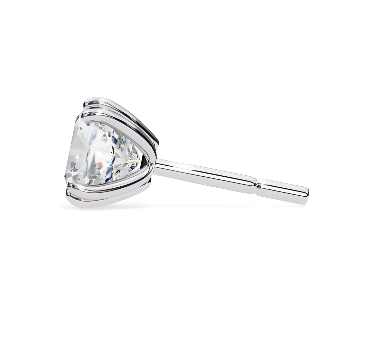 LGD Solitaire Ear Studs (2.24 cts) Cushion Brilliant Stone DCER-8