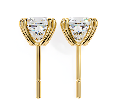LGD Solitaire Ear Studs (2.24 cts) Cushion Brilliant Stone DCER-8