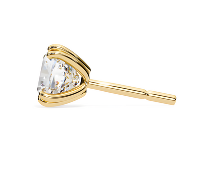 LGD Solitaire Ear Studs (2.24 cts) Cushion Brilliant Stone DCER-8