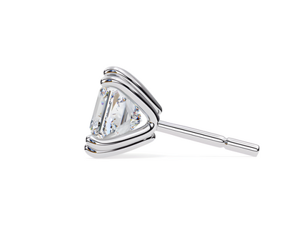 LGD Solitaire Ear Studs (2.42 cts) Princess  Stone DCER-9