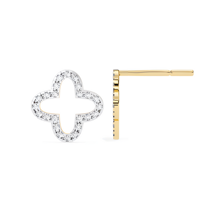 LGD Solitaire Ear Studs (0.25 cts) Round Stone DCER-10