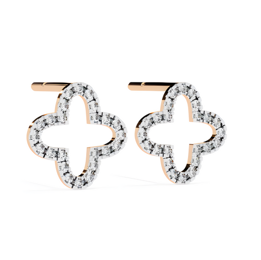 LGD Solitaire Ear Studs (0.25 cts) Round Stone DCER-10